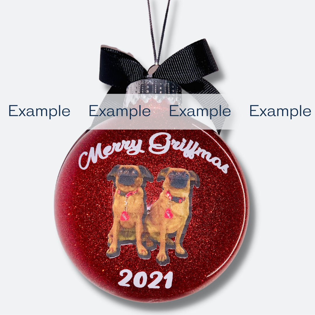 YOUR Photo | Personalized Glitterized Ornaments