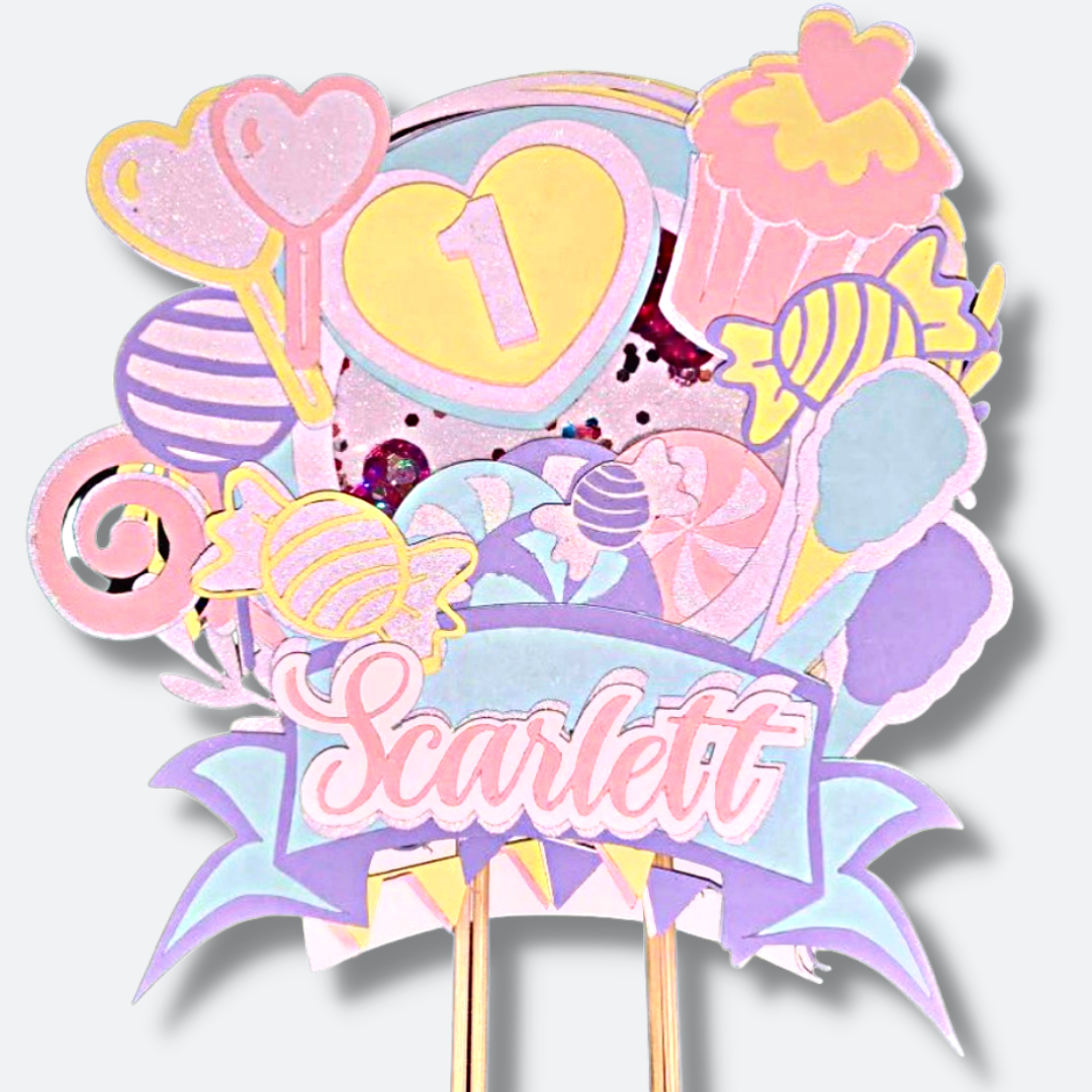 Custom Cake Topper - 3-D Shaker Topper | Each is unique, custom order