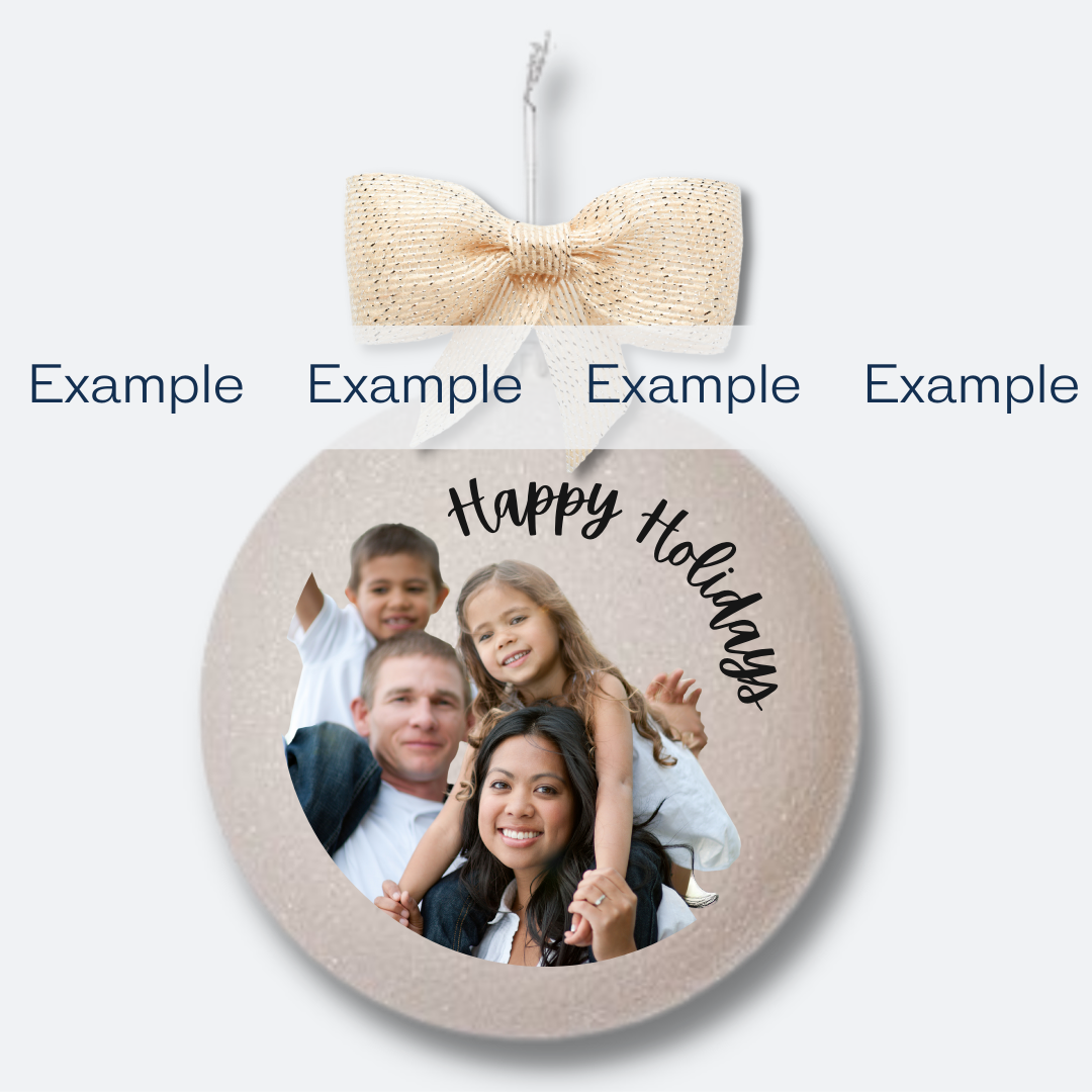 YOUR Photo | Personalized Glitterized Ornaments