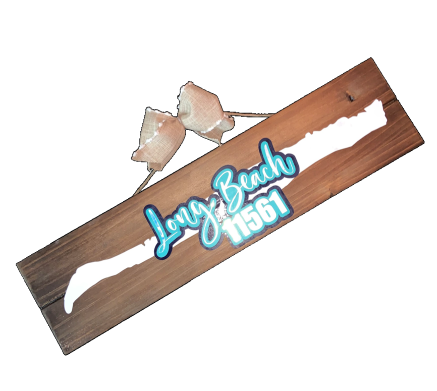 Long Beach Lover Wood Sign