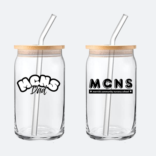 MCNS: Glass Iced Coffee Tumbler