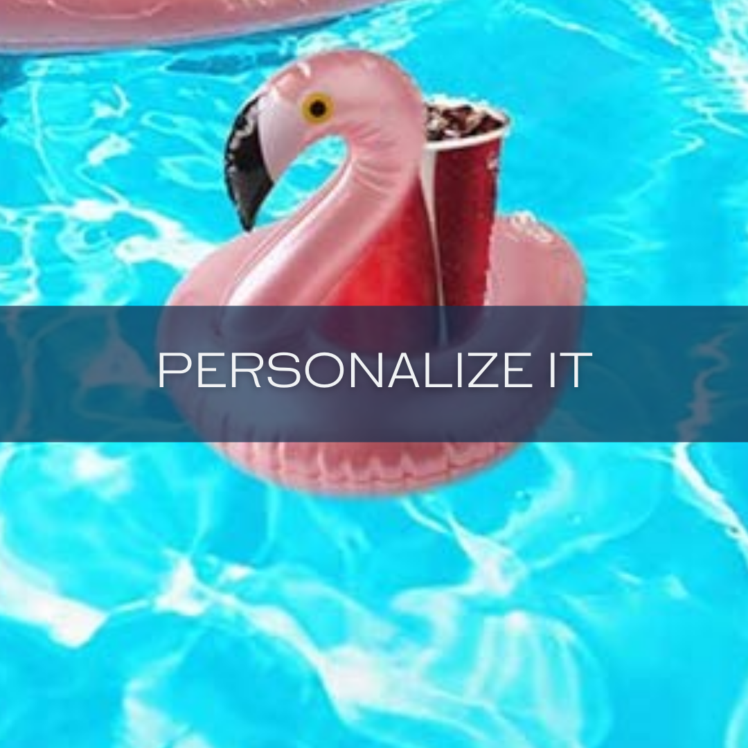 Personalized Drink Floaties (set of 2) | Pool Party Favor | Bachelor | Bachelorette | Girls Getaway