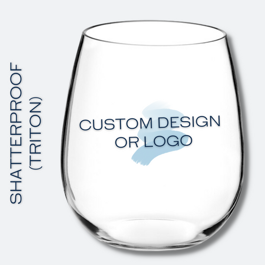 Custom Stemless Wine Glass | Branded Glassweare