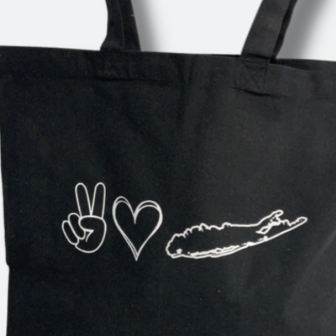 Peace Love Long Island Tote Bag