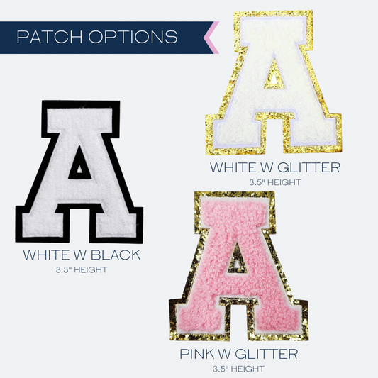Fuzzy Patch Tote | Custom Initials