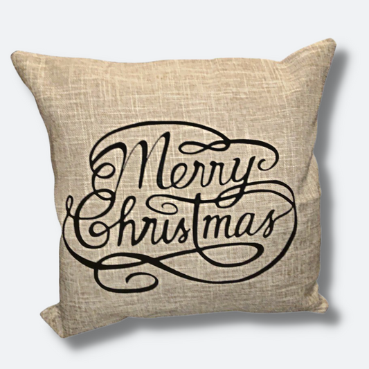 Merry Christmas | Holiday Pillow Cover