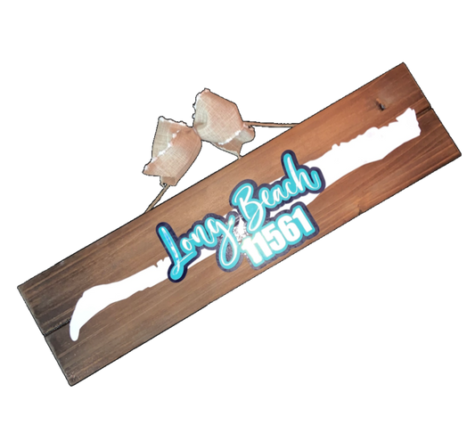 Long Beach Lover Wood Sign